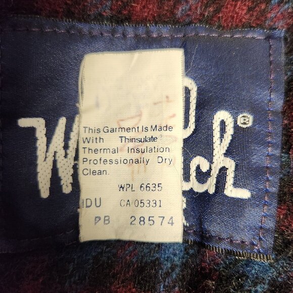 Vintage Woolrich Jacket Mens M Teal Thermal Insulated No Hood - READ - Picture 6 of 7
